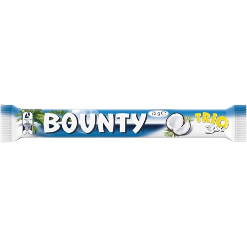 BOUNTY Trio Coconut Milk Chocolate Bar 75g