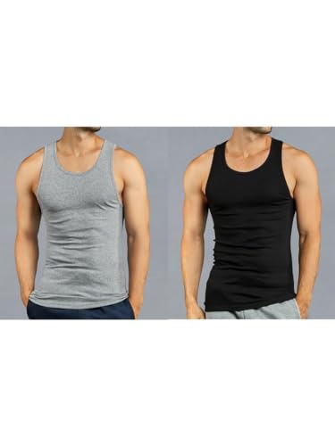 Knocker Men's 3 pc Tank Top Undershirts A-Shirt2