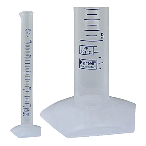 Image of Azlon 237885 Polymethylpentene Economy Molded Graduated Cylinder, 500ml Capacity (Case of 6)