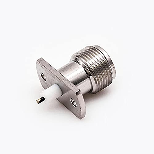 GXMRHWY Jack N Style Connector Welding Plate 2 Hole Flange Straight Solder for PCB Mount