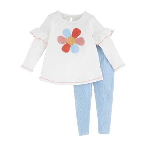 Image of Mud Pie Girls' Mud Pie Children's Flower Tunic and Legging Set