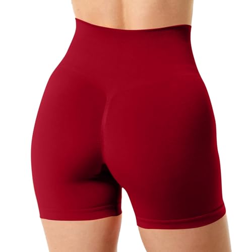 Lainuyoah Shorts de verão para mulheres 2024 comprimento até o joelho slim fit leggings atléticas mo