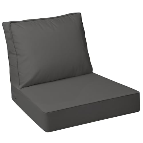 AAAAAcessories Outdoor Chair Cushions, 23.5 x 25.5 x 5 + 19 in, Set of 1