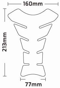 Miniatura 3 de Keiti KT8230 - Almohadilla para tanque de motocicleta con cruz negra