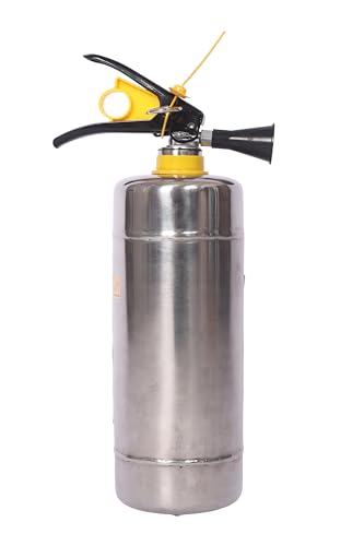 Image of 2L Kitchen Fire Extinguisher - Wet Chemical | Stainless Steel | Ideal for Cooking Oil & Grease Fires | Refillable | 3-Year Expiry