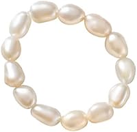 ERLOSYA Vintage Boho Adjustable Freshwater Pearl Beaded Wrap Stacking Ring for Women & Men