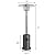 COSTWAY Outdoor Patio Heater, 50000 BTU Propane Heater with Stainless Steel Burner and Wheels, Triple Protection System, Standing Portable Outside Heater for Porch, Deck, Home and Commercial, Grey