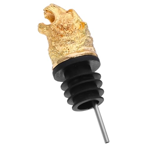 Cabilock Animal Head Wine Pourer Spout Decorative Zinc Alloy Design for Effortless Pouring Stylish Bar Accessory for for Parties and Gatherings