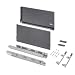 Produktbild Emuca - Vertex 3D Schublade 60 kg Höhe 242 mm, Tiefe 450 mm, Grau anthrazit, Stahl