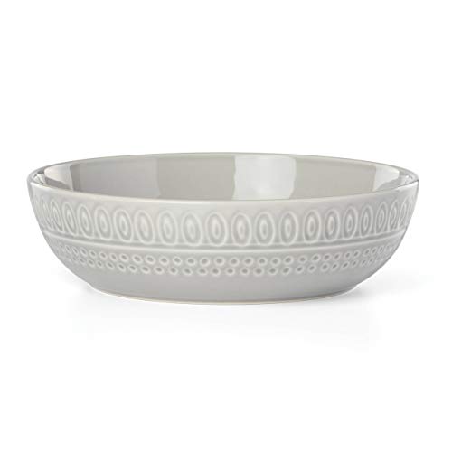 Kate Spade 889378 Willow Drive Dinner Bowl, 1.3 LB, Taupe/Grey