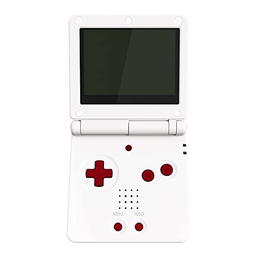 Image of eXtremeRate Scarlet Red Custom Full Set Buttons for Gameboy Advance SP, Replacement A B L R Button Power On Off Volume Button D-pad Key for GBA SP Console - Console NOT Included