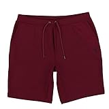 POLO RALPH LAUREN Men's Double Knit Athletic Shorts (Burgundy, L)