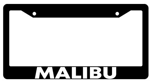 Dots Gifts Malibu Black Plastic License Plate Frame DG