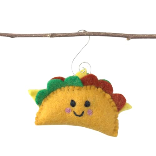 Taco Ornament for Christmas Tree- Set of 1 or 3- Tacos Approx. 2.5