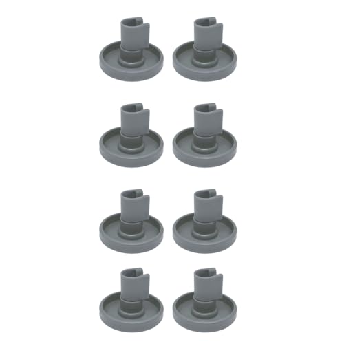 8 rodillos universales para lavavajillas, tamaño de 40 mm x 29 mm, se adapta a los modelos Electrolux, AEG y Zanussi, kit de repuesto duradero para canasta inferior y superior, accesorios grises