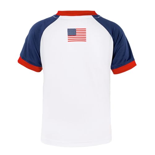 Image of Unisex Kids Soccer Jersey and Shorts Kit 2-Piece Set Boys Girls Football Outfits for Little Athlete 2-14 Years