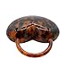 QMLGB Stylish Women Acrylic Evening Clutch Heart Shape Handbag Amber Top Handle Purse Bag for Party Prom Cocktail, Amber