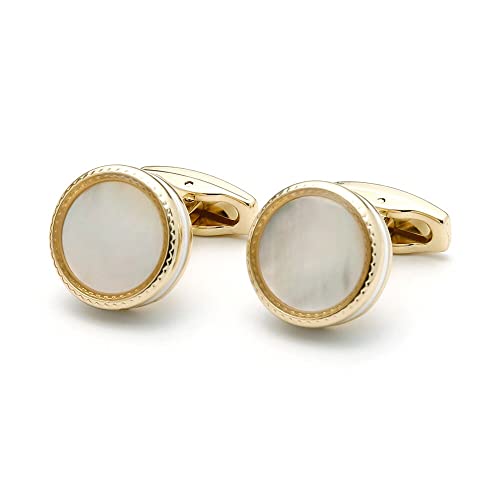 Image of S&W Wedding Cufflinks for Men Cuffs with Gift Box Business for Tuxedo Shirt