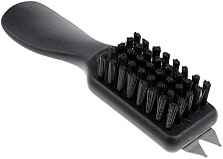 Black Golf Shoes Cleaner Brush with Shoe Horn Handle Dirt Mud Remover Suit for Golf Club Home Using Cleaning Tool 1PCS