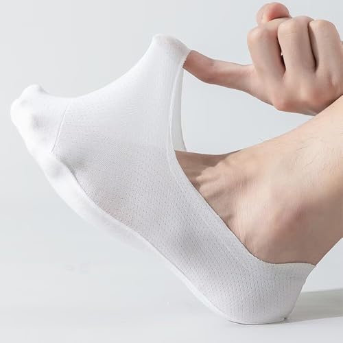 Men's Boat Socks Summer Thin Non Slip Shallow Invisible Socks Large Size 1 Pair2