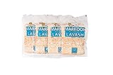 Markook Lavash Thinnest Flat Bread - 4-Pack, 9-Inch x 12-Inch Soft Middle Eastern Bread, 48 Flat Breads, by Breadmasters