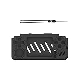 Custodia protettiva in silicone per Miyoo A30, custodia morbida con cordino per console di gioco portatile A30, anti-goccia, antiurto, custodia accessori (nero)