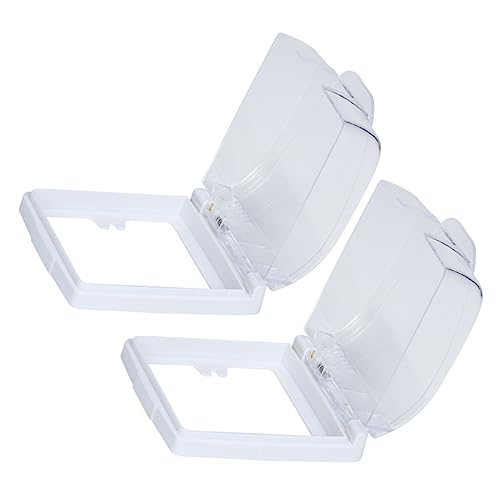 Angoily Door Access Shell 2pcs Doorbell Chime Cover Self-adhesive Doorbell Rainproof Cover