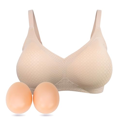 Mastectomy Bra with Breast Prosthesis Wireless Post-Surgery Pocket Bra for Breast Forms Enhancement Inserts