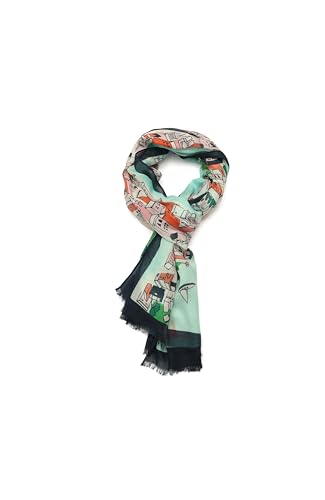 Kate Spade New York Women's Map Oblong Scarf, Stylish & Lightweight Fashion Accessory, Ideal for Everyday4