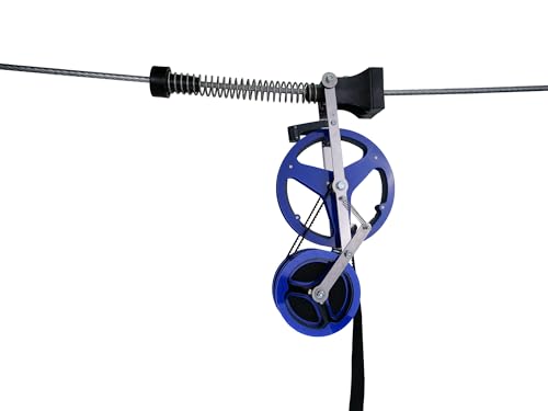 Rerun Zip Line Trolley Return by ZIPLINEGEAR - Automatically Return Your Zip Line Trolley Using Your Own Counterweight. Includes 10' Spring Stop