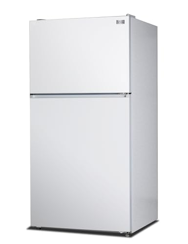 Image of BLACK+DECKER 24 Cu. Ft. Top Mount Refrigerator with Freezer, 2 Door Refrigerator with Top Freezer and Adjustable Temperature Control, Full Size Kitchen Refrigerator, BR2400JW, White
