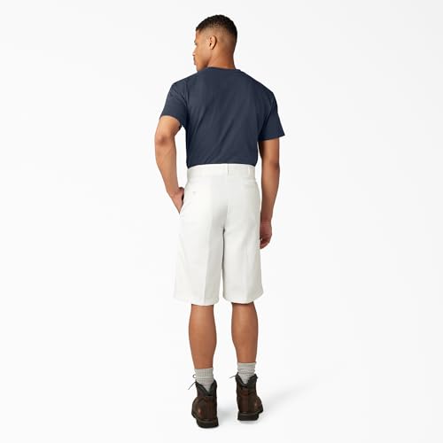 Dickies Men’s 13-Inch Loose Fit Work Shorts – Durable Outdoor Uniform Shorts with Multi-Pockets for Men on The Job, White, 32 - image 5