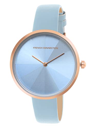Image of French Connection Sky Blue Dial Analog Watch for Womens-FCL21-J