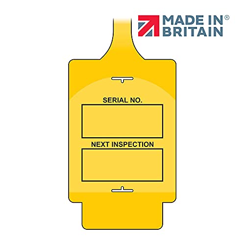 'AssetTag Flex Next Inspection' Tag, Yellow - Style A (Pack of 50) - Image 3