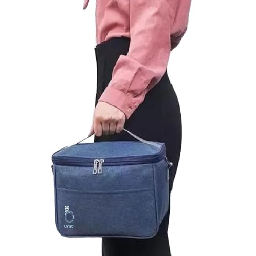 Bolsa Termica Cooler Fitness Bebida Agua Marmita Lanche Cerveja P, M ou G (Azul, G)