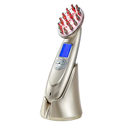 NOLEGA Peine para El Crecimiento del Cabello 2 En 1,Dispositivo Sistema Tratamiento para El Crecimiento del Cabello con MicrocorrienteEMS Y FunciónRF,Longitud Ondalaluzpotencia:630NM/650NM,parahogar