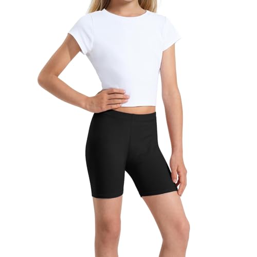 Short de cyclisme nylon filles pour la cour d'école et les cours de danse