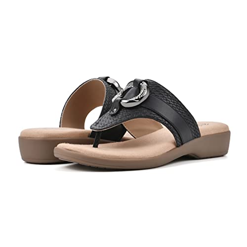 CLIFFS BY WHITE MOUNTAIN Women's Benedict Mini Wedge Sandal2