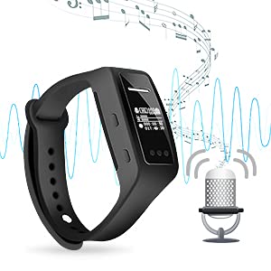 Voice Recorder Armband Luister per Headset, 8GB Digitale Voice Geactiveerde Recorder met Afspelen/20H Continue Opname…