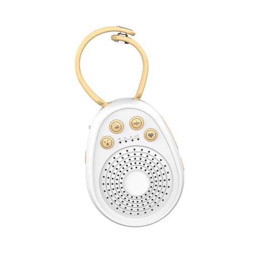 Zialofi Small Sound Machine Bedroom Accessories Portable Sleeping Soothing Machine Sleep Aid Device for ice Meditation Travel Kids, Yellow