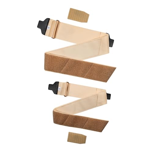 Allard Adult AFO Strap Set for Models 2.0 & 2½, Beige, D-Ring Cinch Style (Adult Medium)