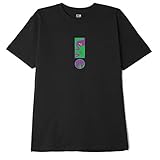 obey t shirt damen Necktape Obey Herren Shirt schwarz/neonpink/hellgrün XL