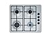 Bosch Electroménager PBP6B5B80 Plaque à gaz Série 2 - Plaque de cuisson encastrable 4 foyers - 60 cm - Puissance 7400 W - Acier Inox Taille Unique