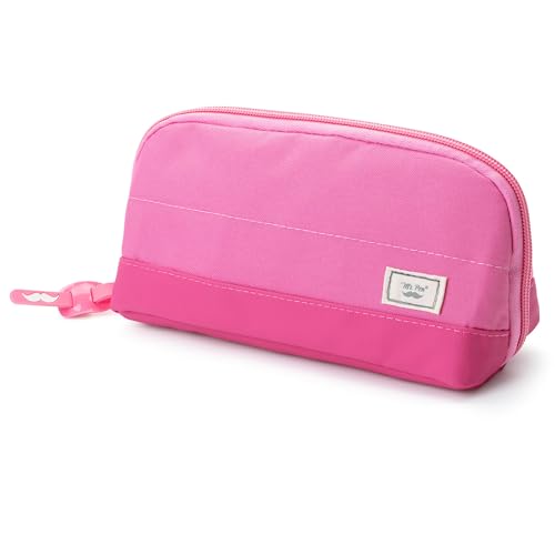 Mr. Pen- Fabric Pencil Case Pouch, Pink, Triangular Shape Pencil Pouch