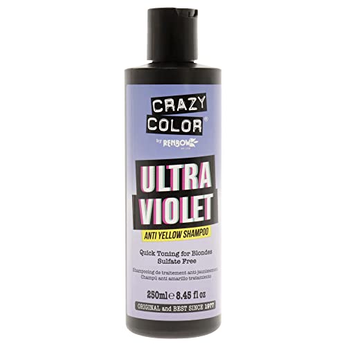 Crazy Color No Yellow Shampoo Ultraviolet 250ml - champù anti amarillo