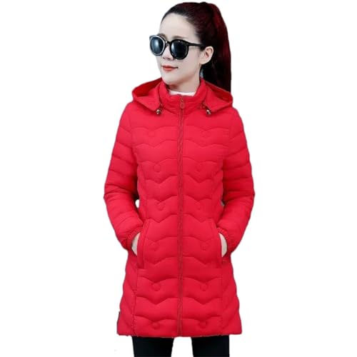 Vêtements d'extérieur pour mères avec parka longue d'hiver à capuche