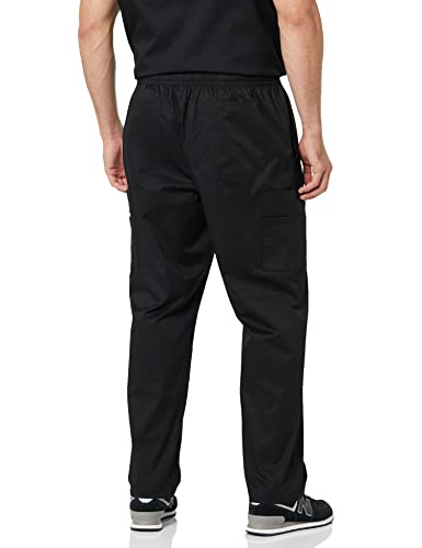 Amazon Essentials Men's Elastic Drawstring Waist Scrub Pant, Black, X-Large #TOP1