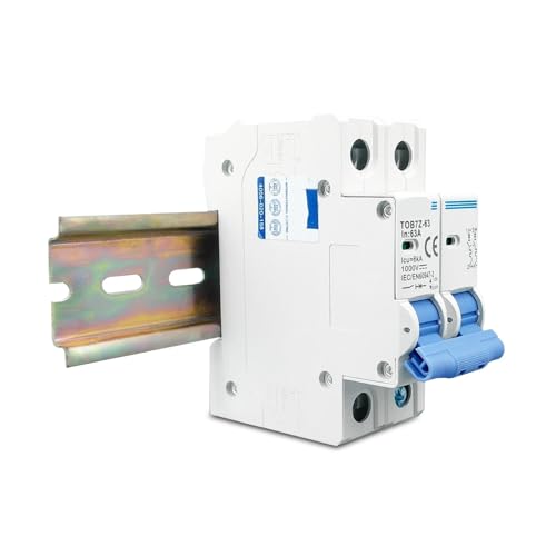 Mini disyuntor solar 6A de 1000V con corte automático bipolar para proteger paneles 4
