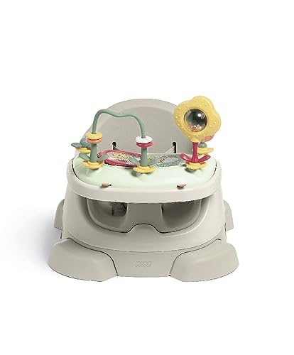 Mamas & Papas Baby Bug Siège rehausseur pour les repas, plateau amovible, harnais, siège réglable et pieds antidérapants, Clay