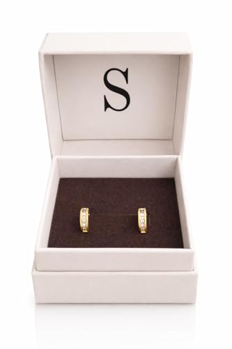 Pendientes Niña Plata de Ley 925 Rodiada con Circonitas Brillantes Salvatore Plata 5